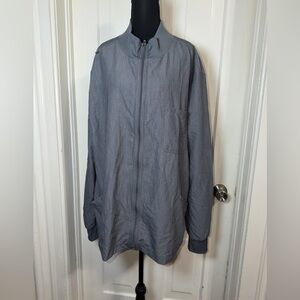 Men's luxe supreme by all heart size 2X scrub jacket Gray Jacket, doctors coat